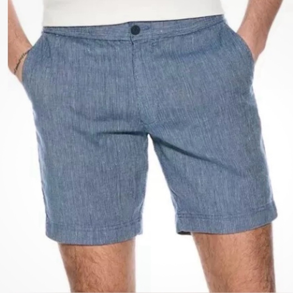 TOMMY BAHAMA DOCKSIDE BAY Elastic Waist  Linen Blend 8" GOLF Bermuda SHORTS